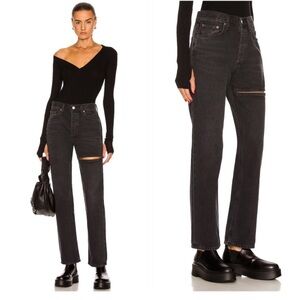 Agolde Lana slice straight jeans